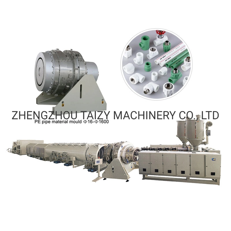 Twin Screw PE PP PPR PVC Plastic Water Pipe Production Line PE Pipe Manufacturing Machine