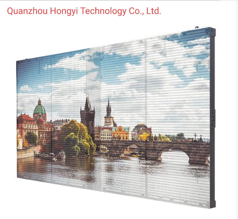 Manufacturer Full Color See Through Display P10.4 Transparent Rental LED Video Wall Indoor/Semi Outdoor