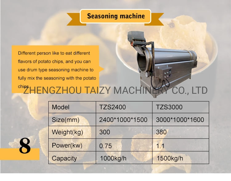 Totalmente automático industrial Línea de producción de papa papas fritas, papas fritas que hace la máquina