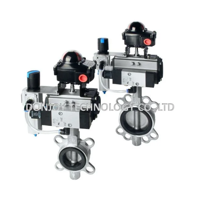 Industrial Grade Stainless Steel Manual Wafer Butterfly Control Valve