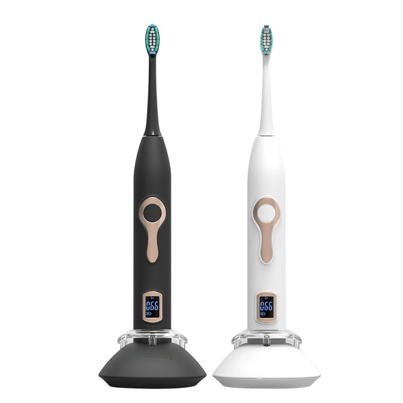 Js305 Sonic Electric Toothbrush LED Display Sonic Toothbrush 360 Degree Automatican Black Electric Toothbrush