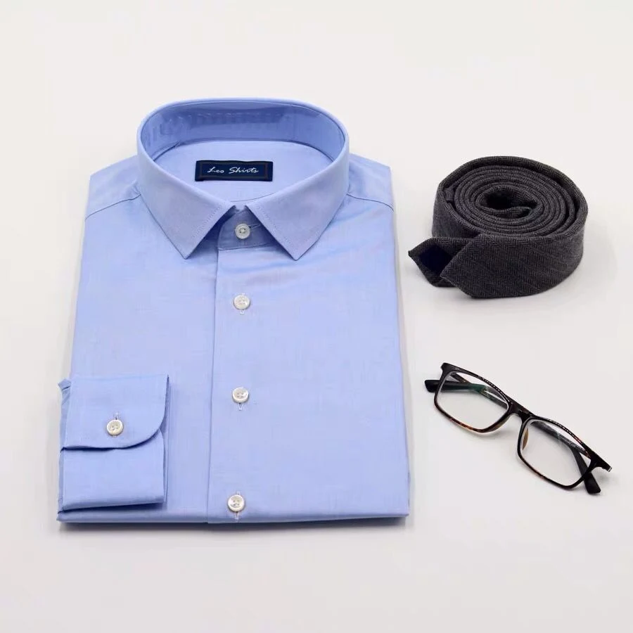 Custom Men&prime; S Business Men Customized Cheap Shirts Dress Bespoke Linen Factory Shirt