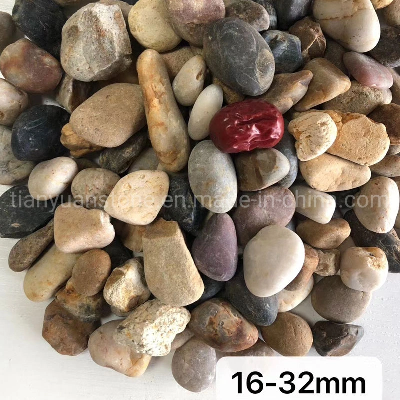 Mixed Color Natural Polished Pebble Cobble Stone River Stone