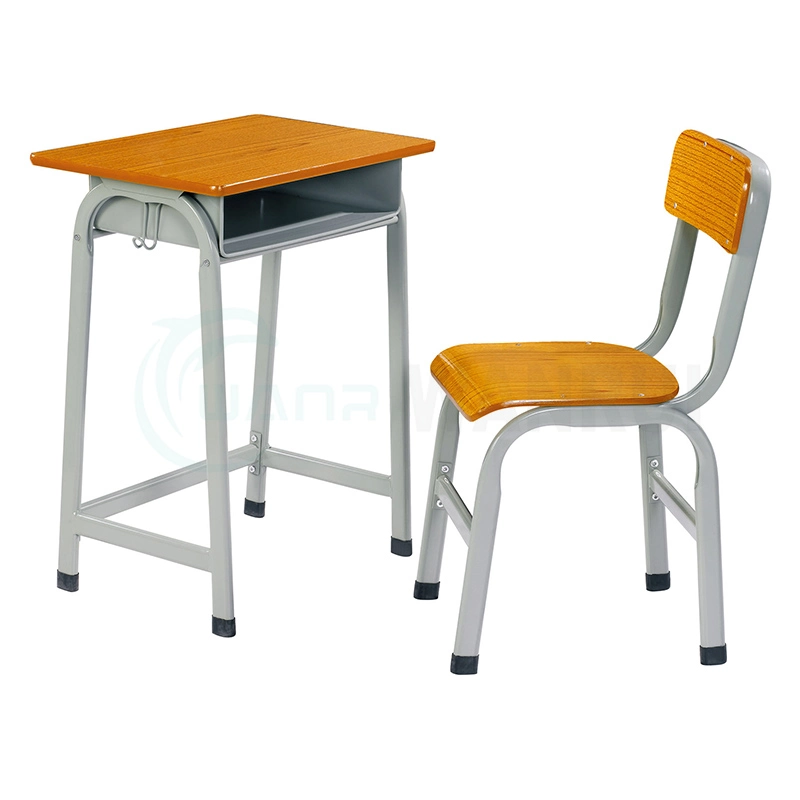 Modern School Furniture Plastic High School Student Studying Desk and Chair Set