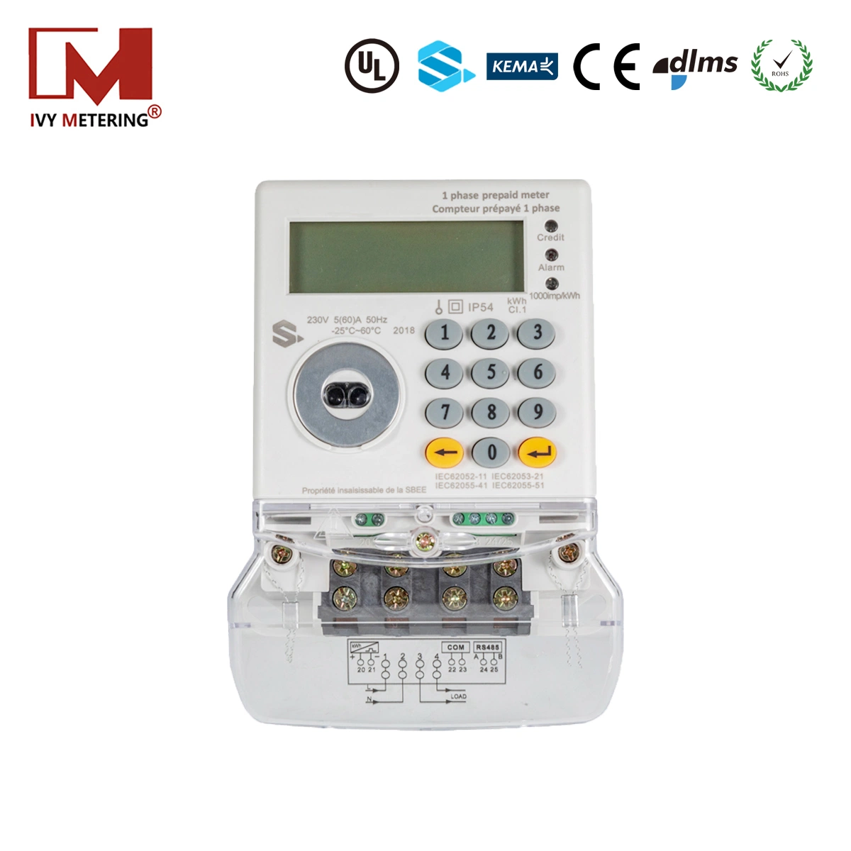 Remote Control Turn on Turn off Electric Energy Meter