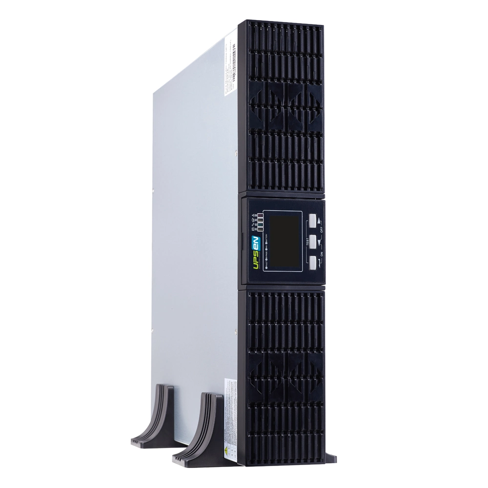 China Smart Rack Tower Convertible en línea UPS 1kVA 2kVA 3kVA con C13 tomas IEC 8 + C19 tomas X 1, con USB, ePO, RS232, sin ranura SNMP