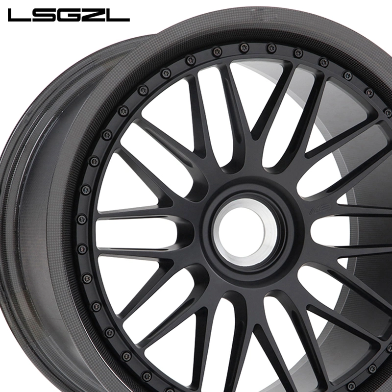 Lsgzl 15 18 20 22 24 26 28 polegadas de carbono Jantes em fibra para a roda réplica da Mercedes AMG 5X114.3 5X120 JANTES para automóveis de competição 4X100 5X150