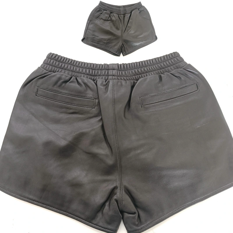 Genuine Leather Apparel Wholesale Short Tousers PU High Waisted Pants