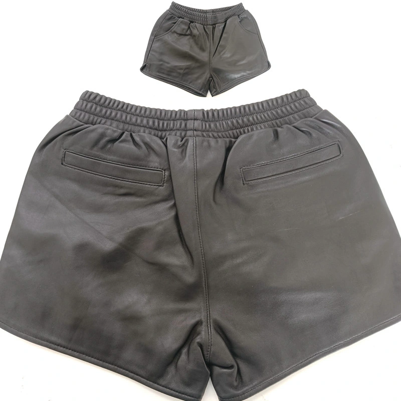 Genuine Leather Apparel Wholesale/Supplier Short Tousers PU High Waisted Pants