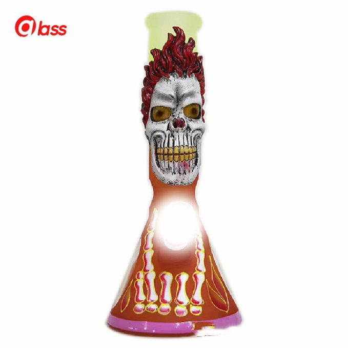 Wholesale/Supplier Head of Death Glass Smoking Water Pipe Hookah