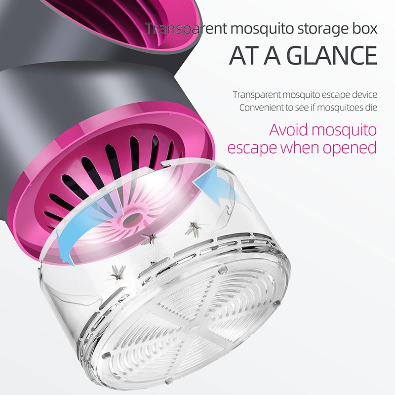 En el interior de la luz de Asesino de mosquitos electrónico USB insecto plaga de insectos Repeller Zapper