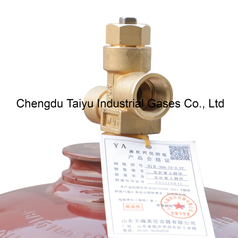 China Supply Indudtrial Gases 99.5% Purity 50kg/118L C3h8 R290 Propane Gas