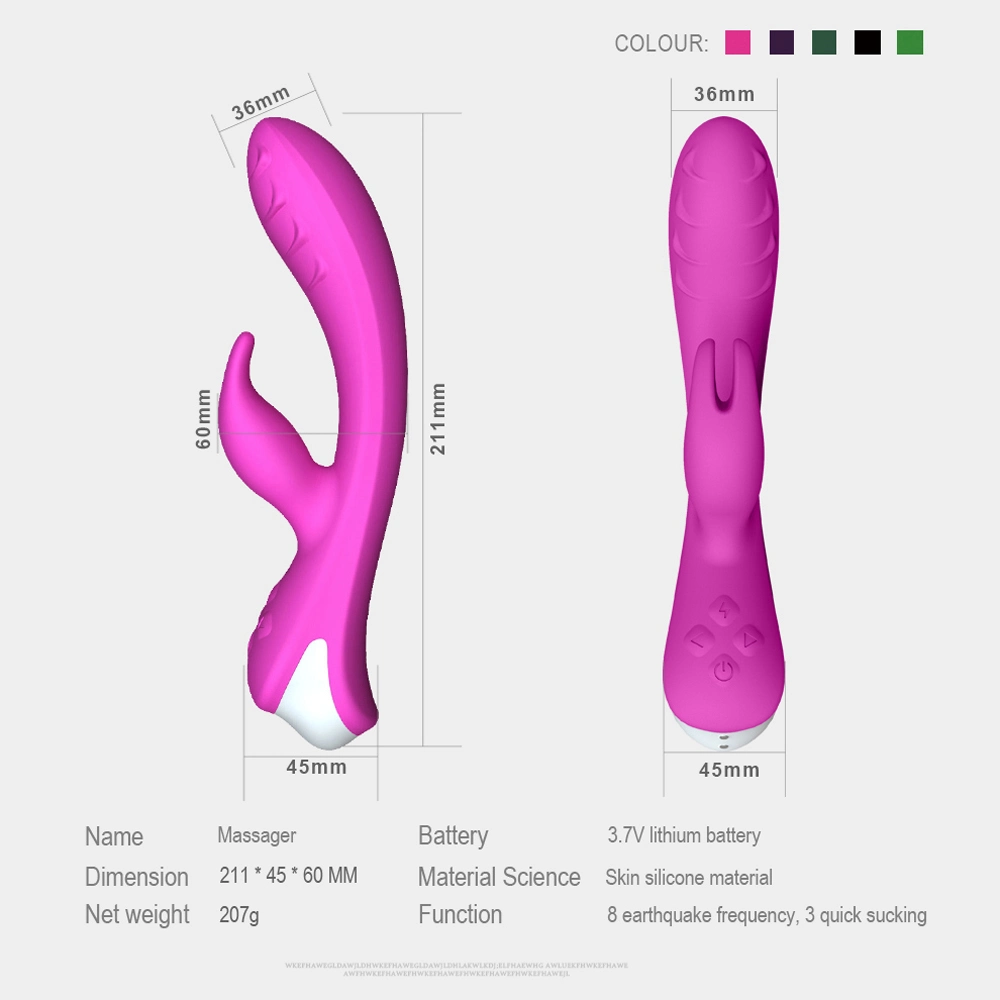 Mini vibrateur électrique lapin silicone pliables