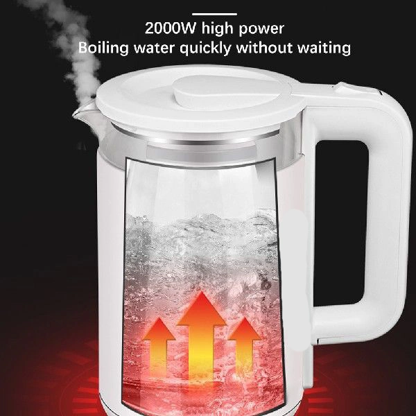 Ume Bouilloire électrique en verre numérique de haute qualité de 1,8 L pour le thé et le café avec affichage LCD.