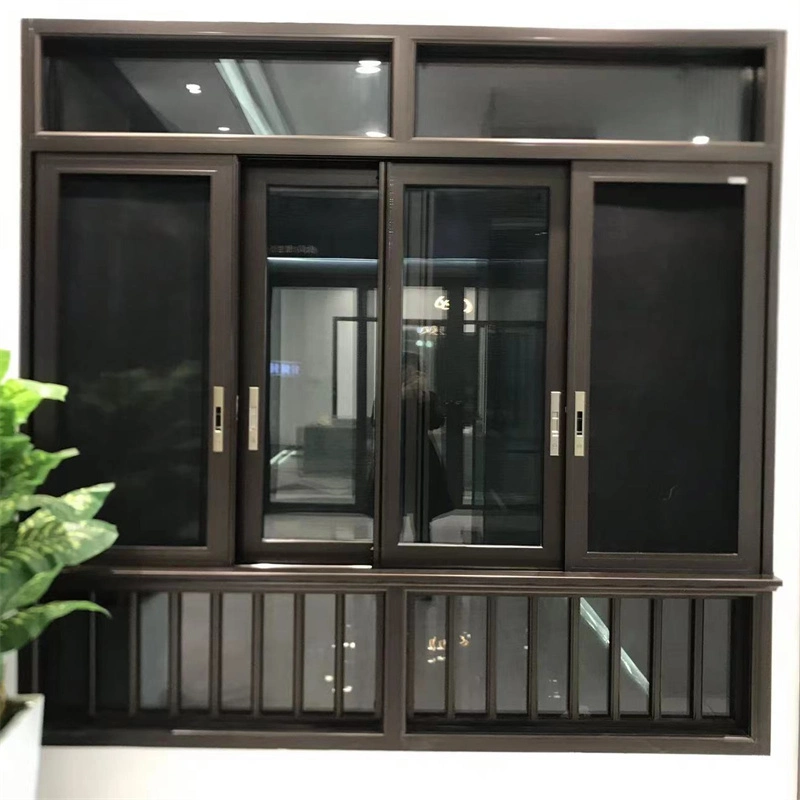 Factory Price House Aluminium UPVC PVC Metal American Hurricane Impact Grill Design Reflective Glass Double Glazed Louver Fixed Sliding Casement Aluminum Window