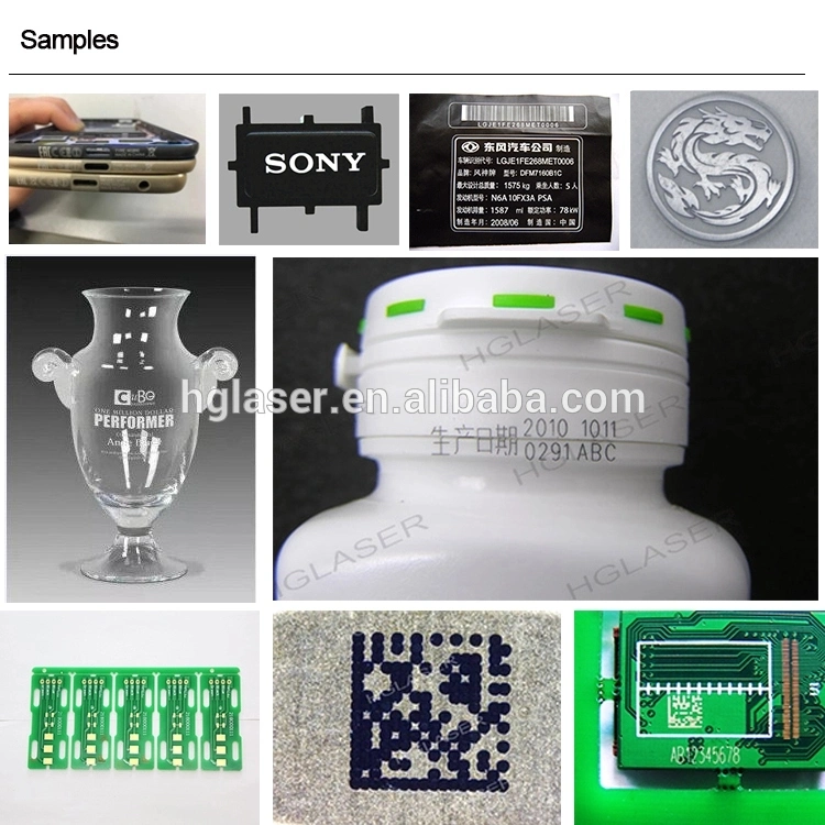 Máquina de impresión 3D de corte láser de fibra portátil pequeña para la comida Joyería Cortador PCB plástico caja de teléfono marcado grabado