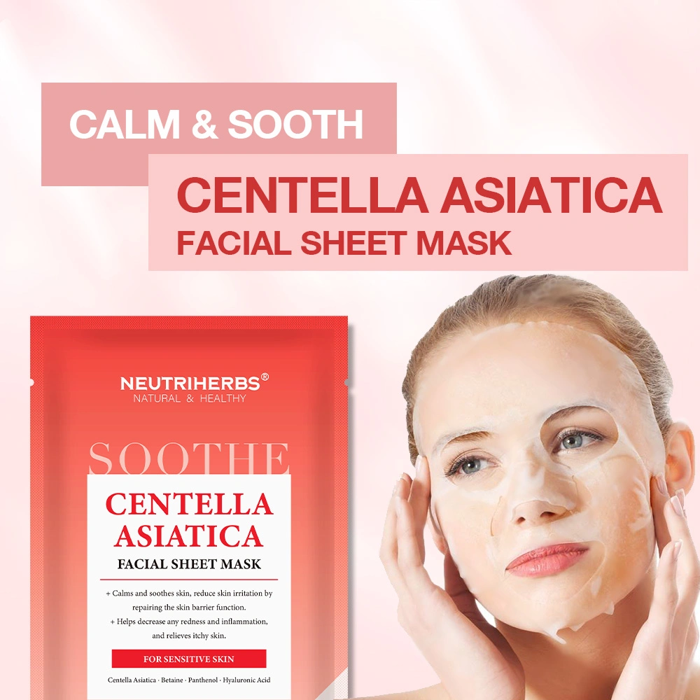 Soins De La Peau Marque Neutriherbs apaisante et le traitement de l'irritation Centella asiatica Masque facial feuille