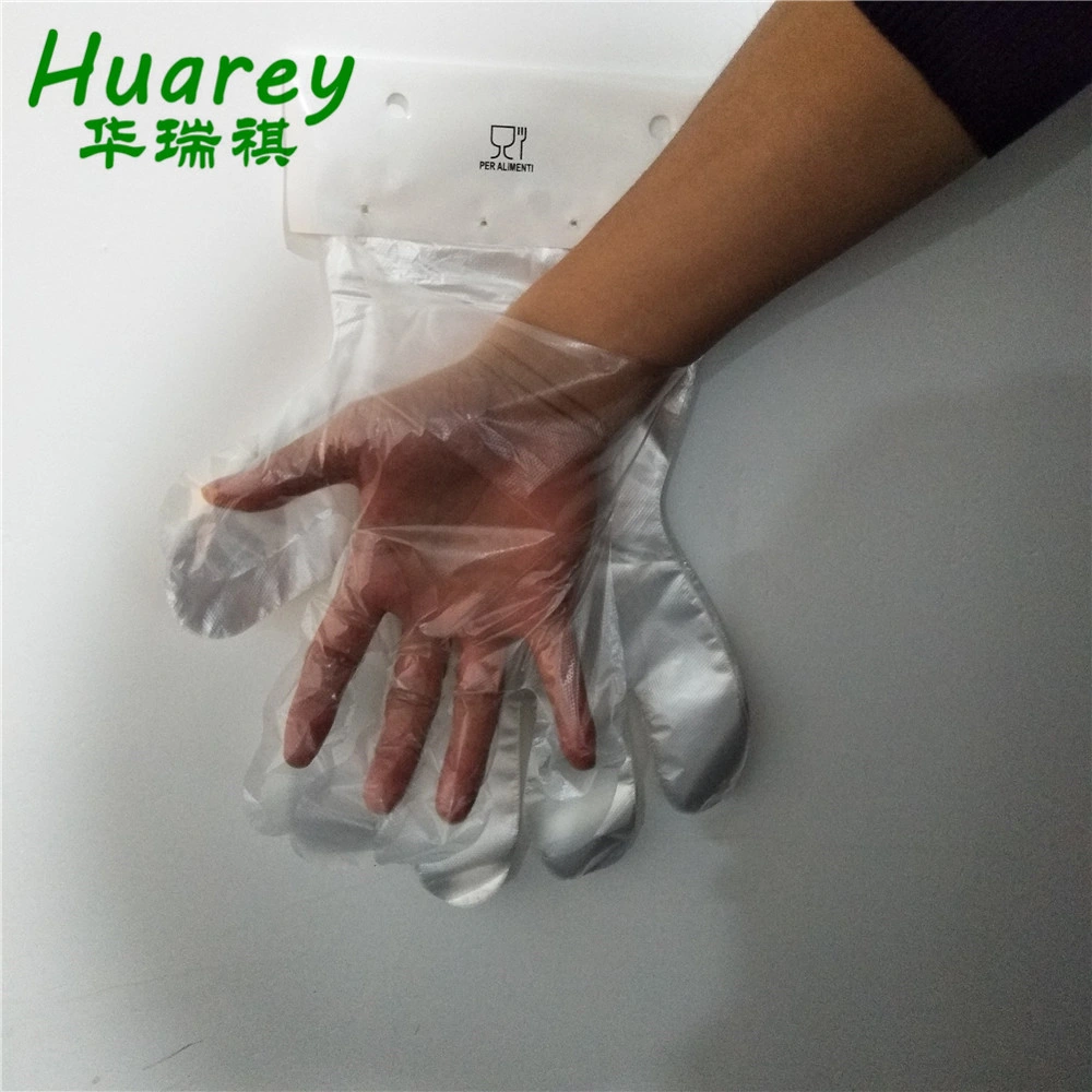 Biodegradable Plastic Disposable Clear PE Poly Gloves