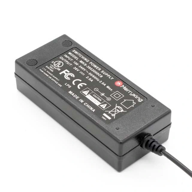 CE CB 24V 3d'un chargeur de bureau de l'adaptateur d'alimentation 12V 6un adaptateur secteur 72W pour affichage à LED