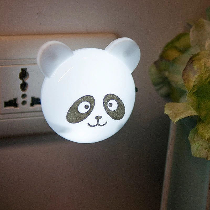 Cartoon Bear Mini Sensor Smart Intelligent Lamp Baby Wall Decoration Children Gift Night LED Sensor Low Saving Energy Cool White Kids Night Light