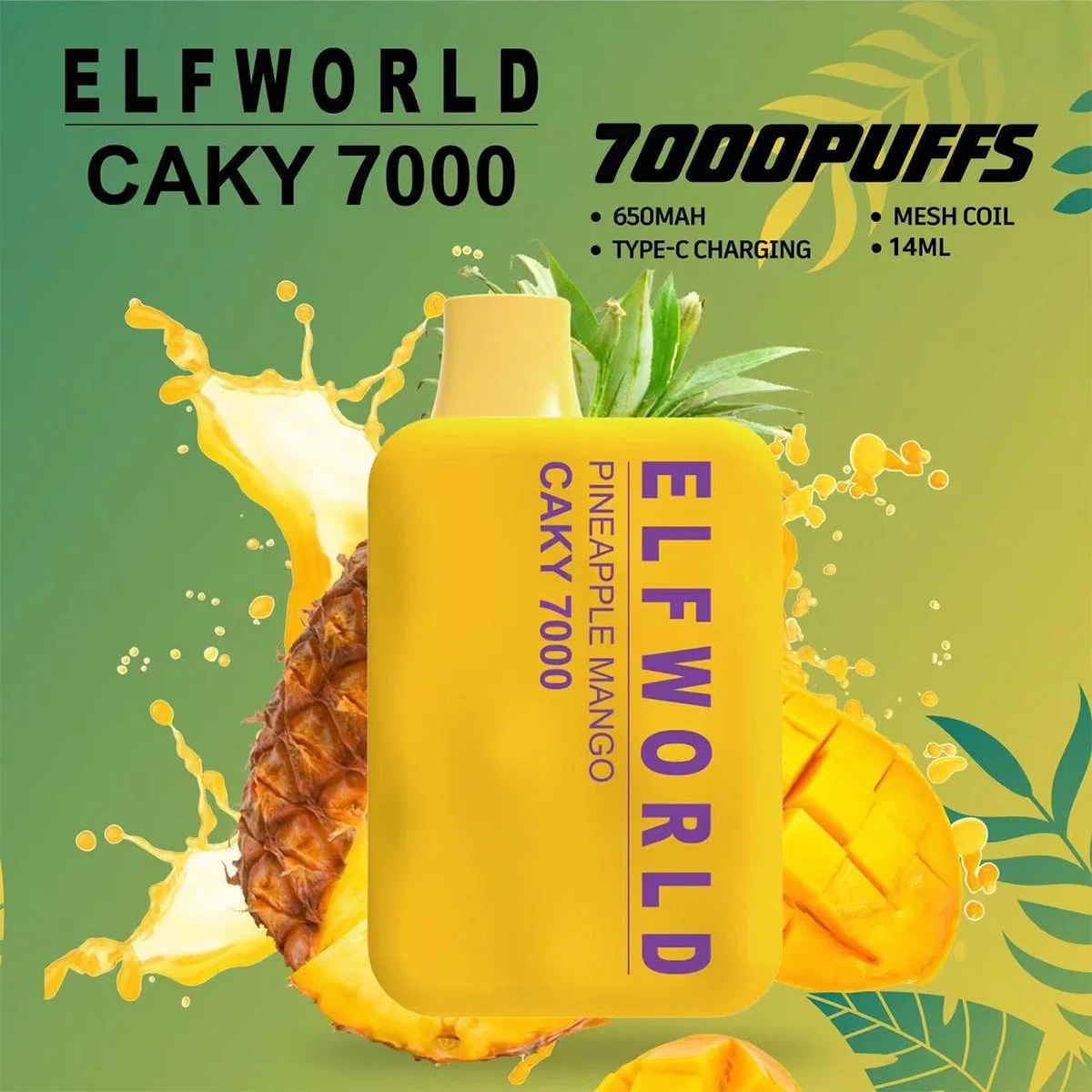 5% Nicotine Wholesale/Supplier Elfworld Caky 7000 Disposable/Chargeable Pod Device Lost OS5000 Vape Custom Vaporizer E Cigarette Price Vape Pen