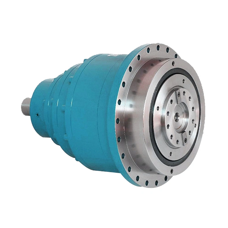 Cast Iron Horizontal Compact Structure Mixer in-Line Foot Mounted Gear Reducer Planetary Gearbox for Stepper Motor