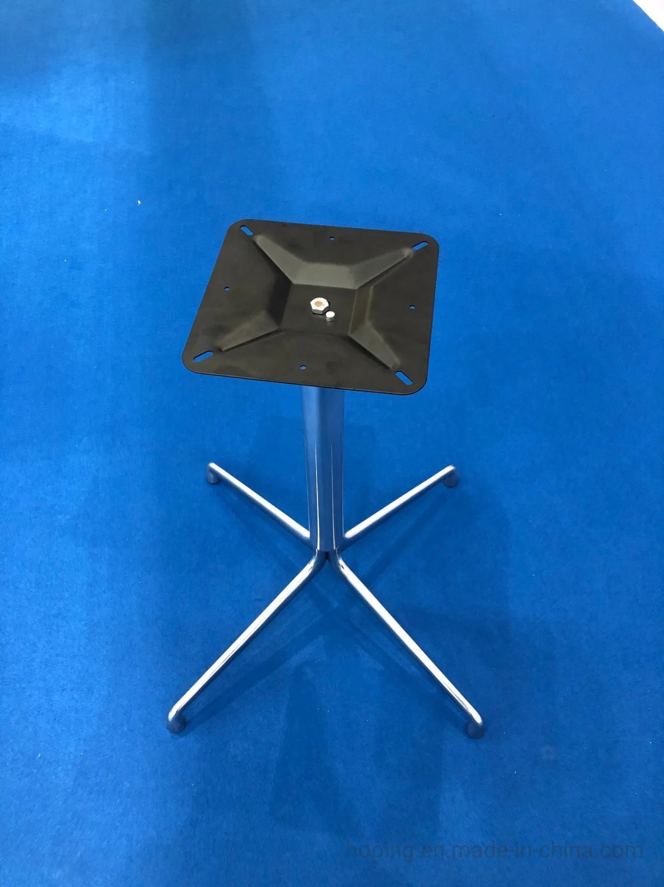 Modern Polished Cast Aluminum Table Base Folding Table Top Meetting Table Leg Metal Outdoor Restaurant Furniture Parts Office Table Base