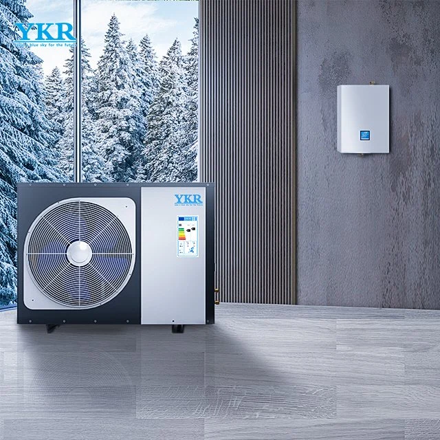 Ykrnew Energy R32 20kw Ar para Água -25c Split DC Inverter 3 em 1 Bomba de Calor para Aquecimento Refrigeração Água Quente