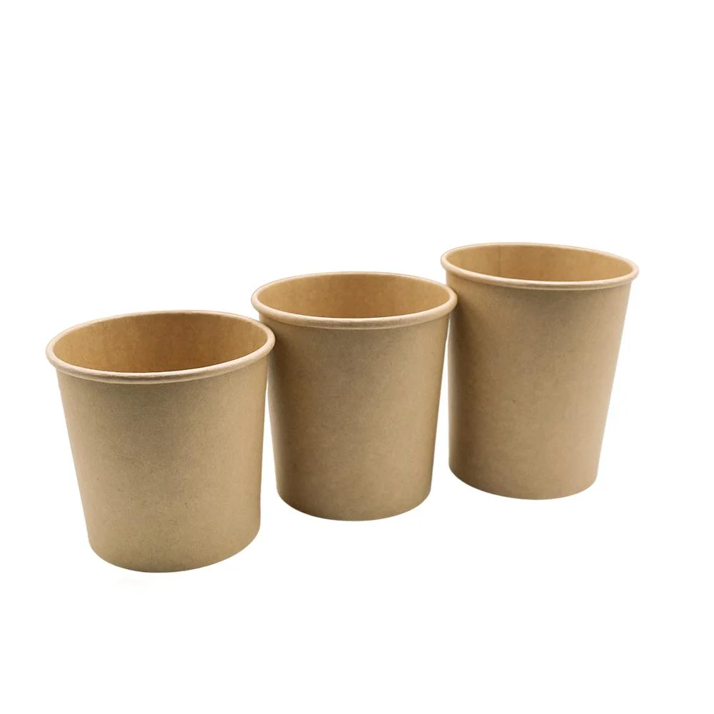 Poly-Coated Interior Kraft Lids for Recycle High Quality Disposable Paper Soup Cups