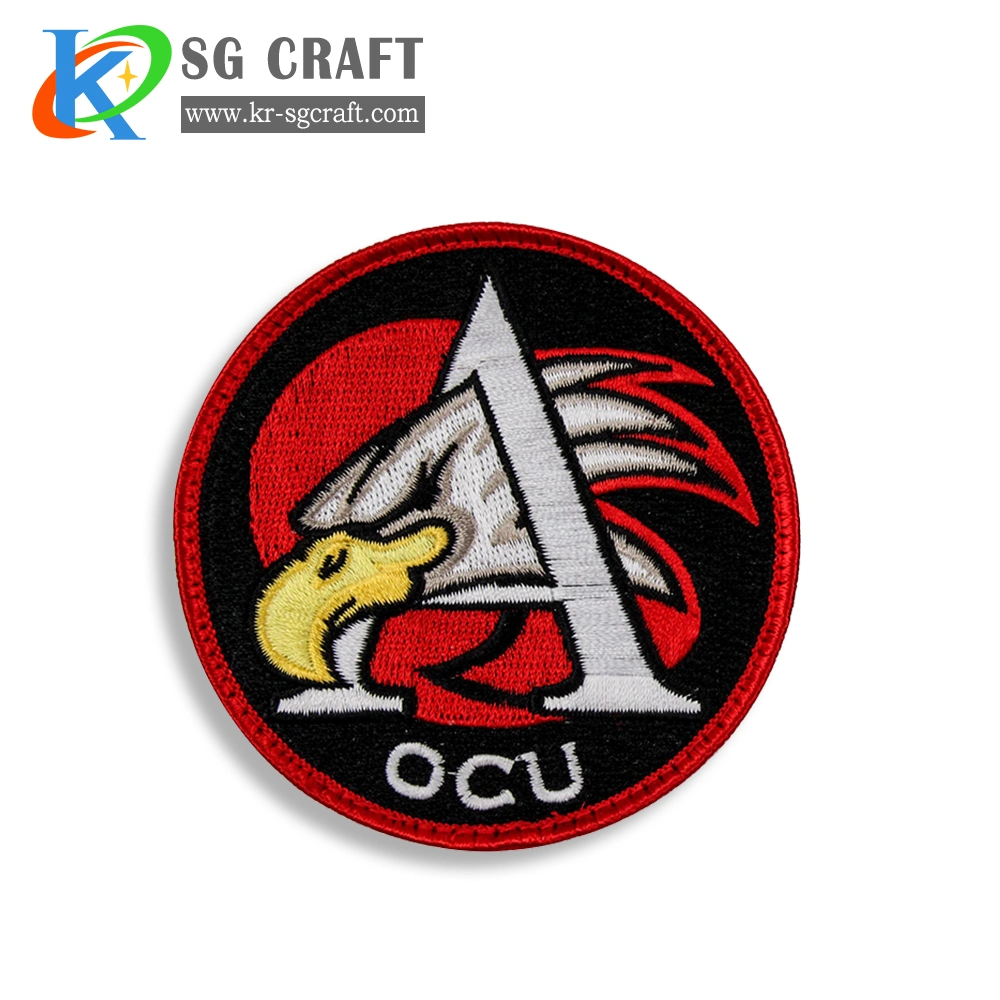 Factory Price High quality/High cost performance  Cheap Custom Personalized Embroidered Badge Large Fabric on Clothes Woven Embroidery Patch