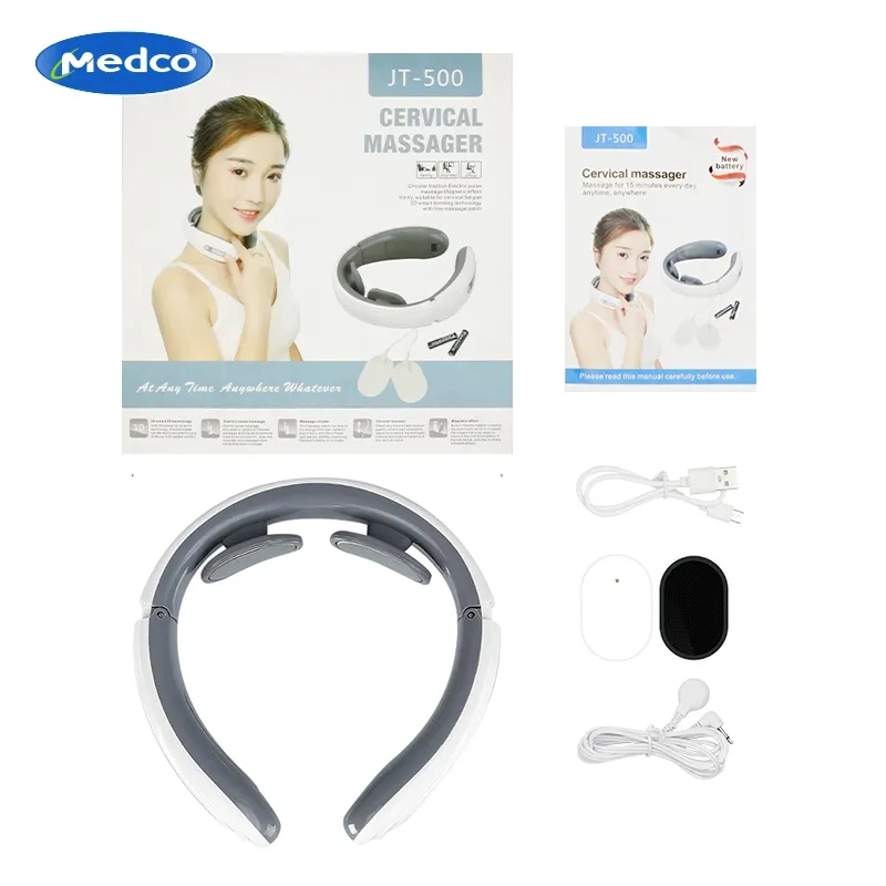 Hot Sale Deep Muscle Cervical Smart Rechargeable Mini Wireless Electric Heating Neck Massager