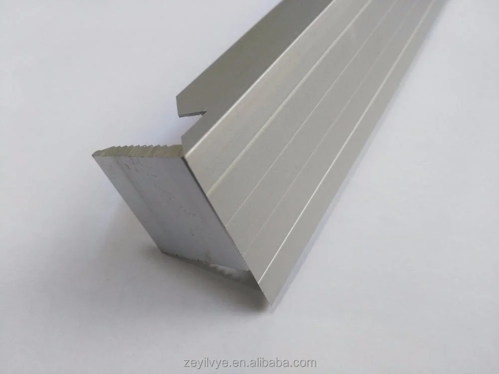 6063 T5 Anodized Solar Panel Aluminum Frame Extrusions in Factory