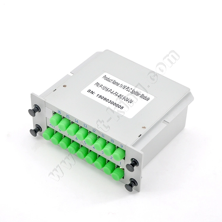 Singlemode Optical Splitter Small Box 1X16 FC APC Network Optical Pon Module Cassette