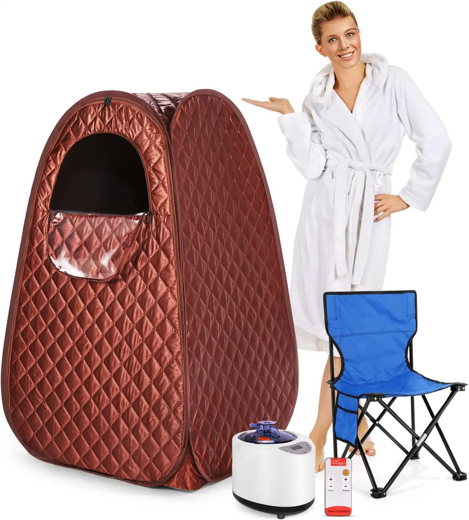 Sauna vapeur portable SPA pour relaxation thérapeutique et détox à domicile.