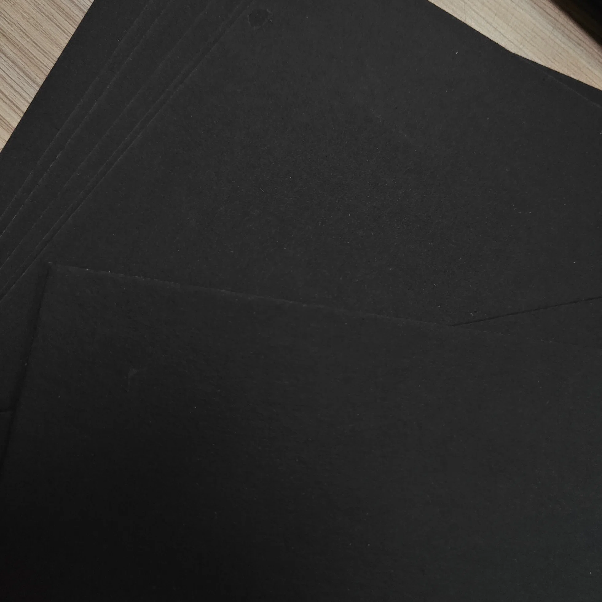 Offset 150GSM Uncoated C2s Black Paper 250GSM Stationary Black Cardboard