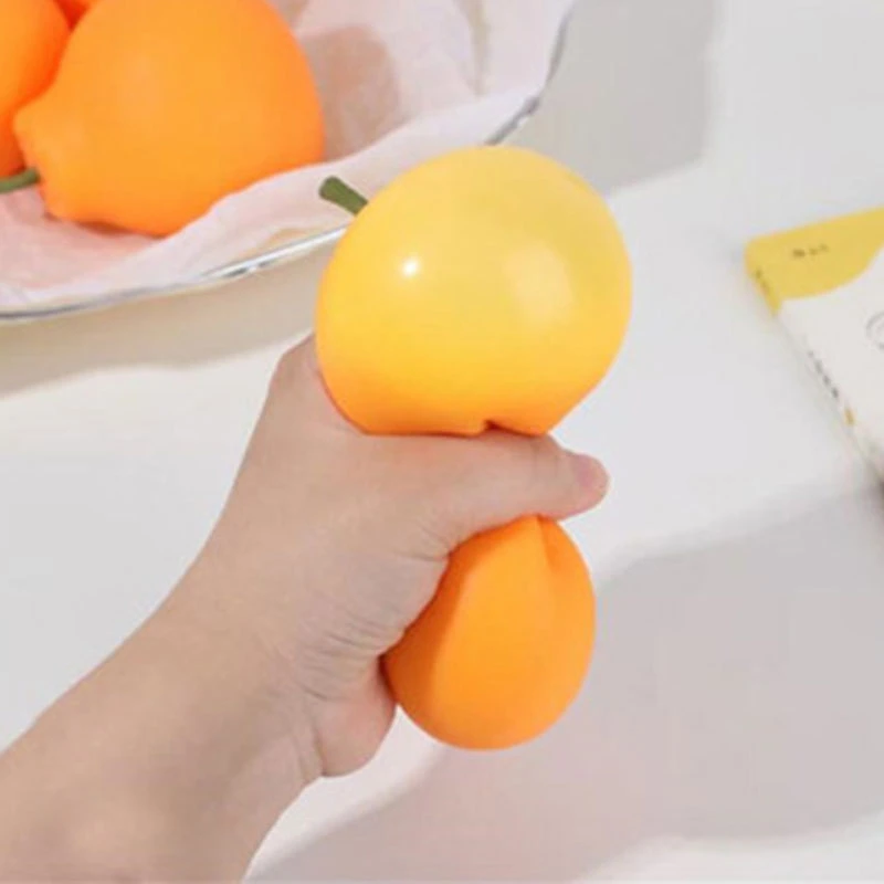 Hot Selling TPR Squeeze Toys Big Orange Shape Antistress for Relax