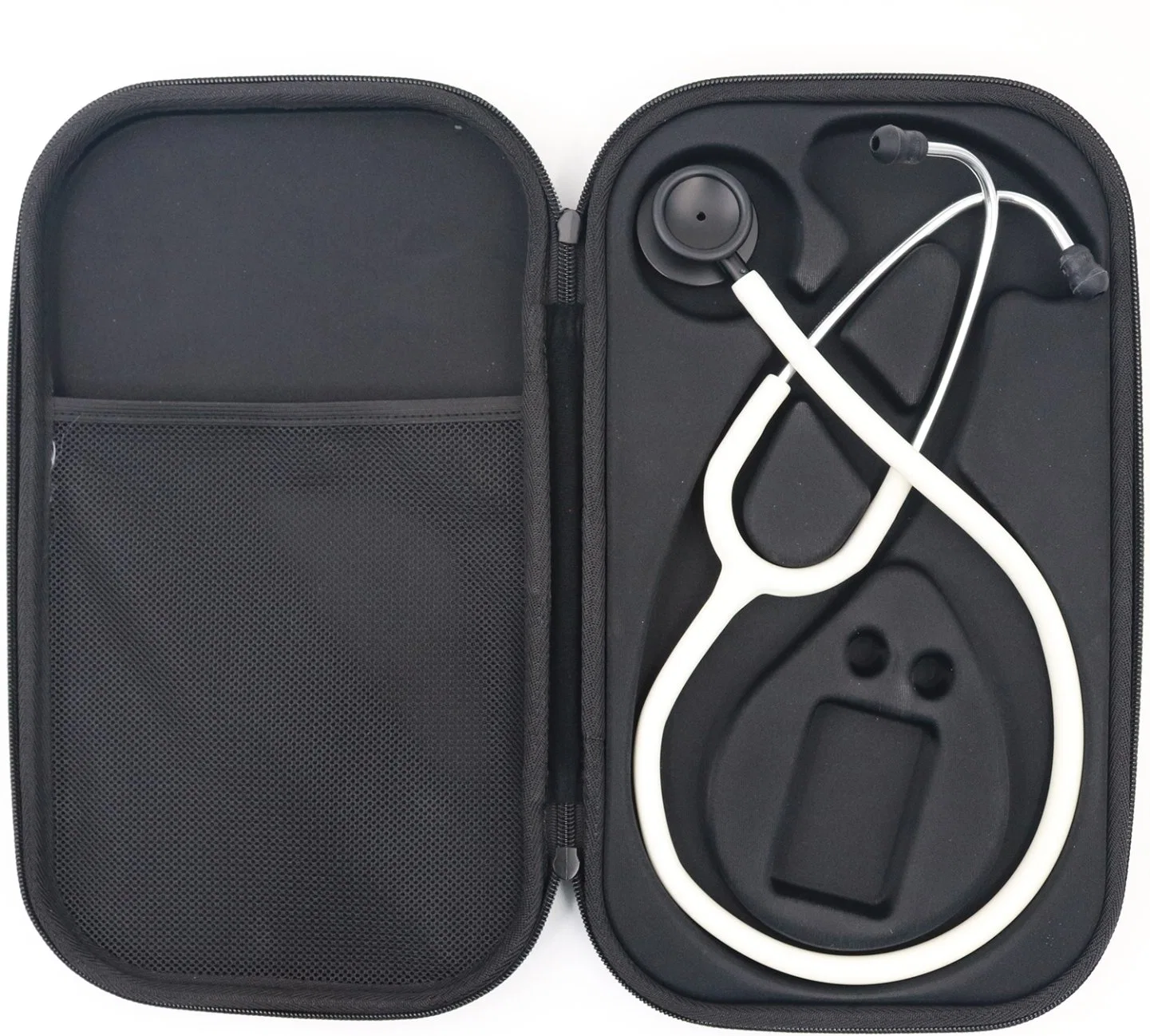 Accessoires universels médicale de voyage en cuir Fermeture à glissière transportant la boîte de rangement étanche portable EVA infirmière pour tous les cas Sac Littmann stéthoscope