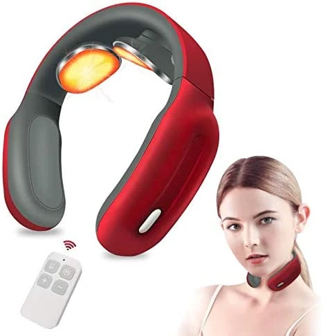 Cou masseur chauffant électrique sans fil portable au cou de l'équipement de massage