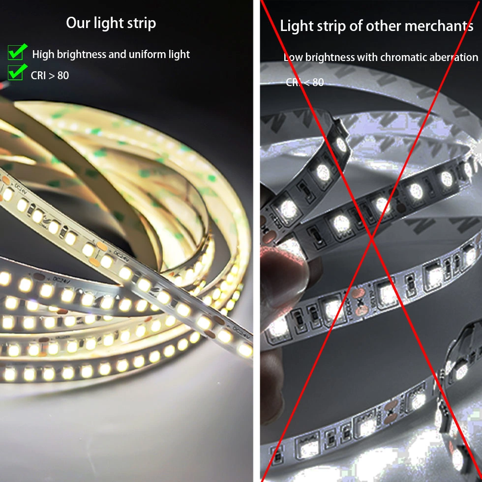 New Promotional Flexible Quality DC 24V IP20 IP65 IP67 Warm White LED Strip Light