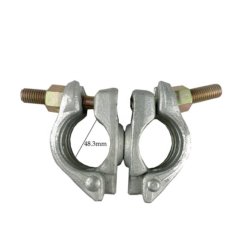 Galvanized Swivel Scaffolding Clamp Scaffolding Caster Wheel with Brake Rubber and Iron Core