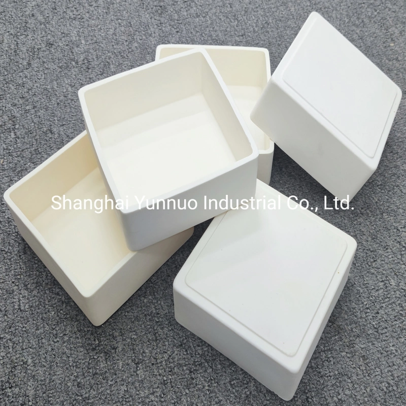 Alsint C799 Alumina Al2O3 Ceramic Combustion Boat Crucible for Clay Firing