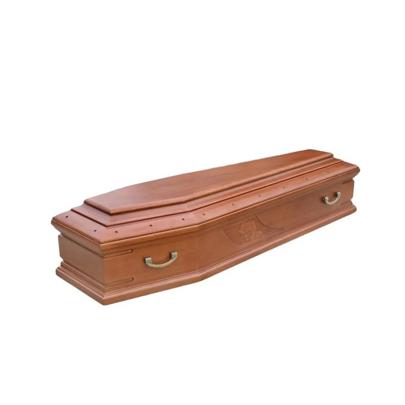 Vente en gros qualité européenne style bon marché Bois solide Paulownia Coffin pour Funérailles