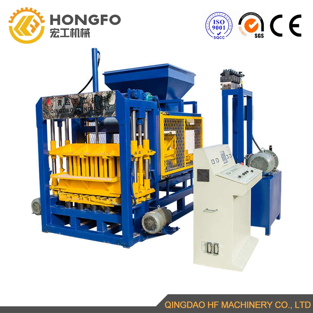 Qt4-16 Hollow Block Interlock Paving Block Brick Machine