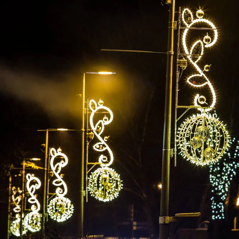 Водонепроницаемый светодиодный рождественский 2D Pole Street Motif Light для На улице