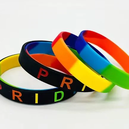 Custom Grow in The Dark Rubber Silicone Band Wristband Bracelet