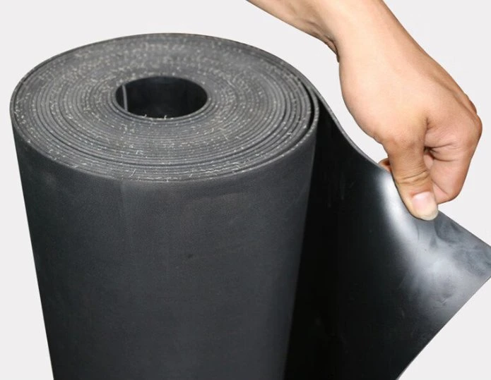 High quality/High cost performance impact Resistant SBR Rubber Sheet Roll with Fabric Nylon Insertion Reinforcement