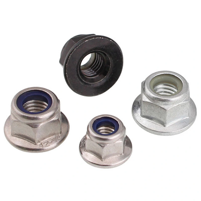 Carbon Steel Nylon Insert Hex Flange Lock Nuts