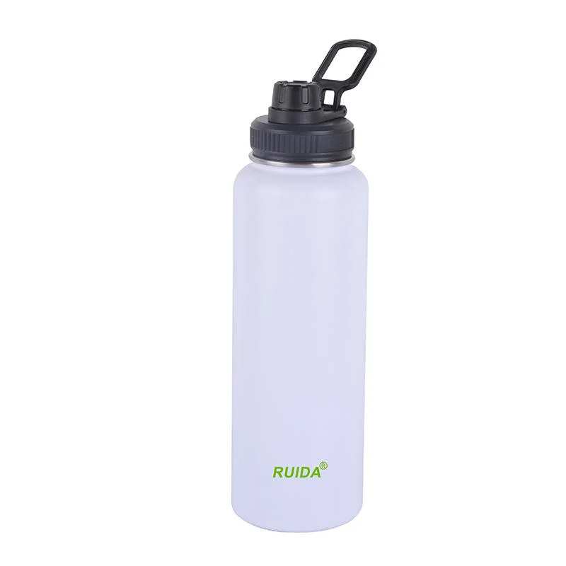 Custom Logo or Color Stainless Steel Water Bottle Travel Water Flask with Handle