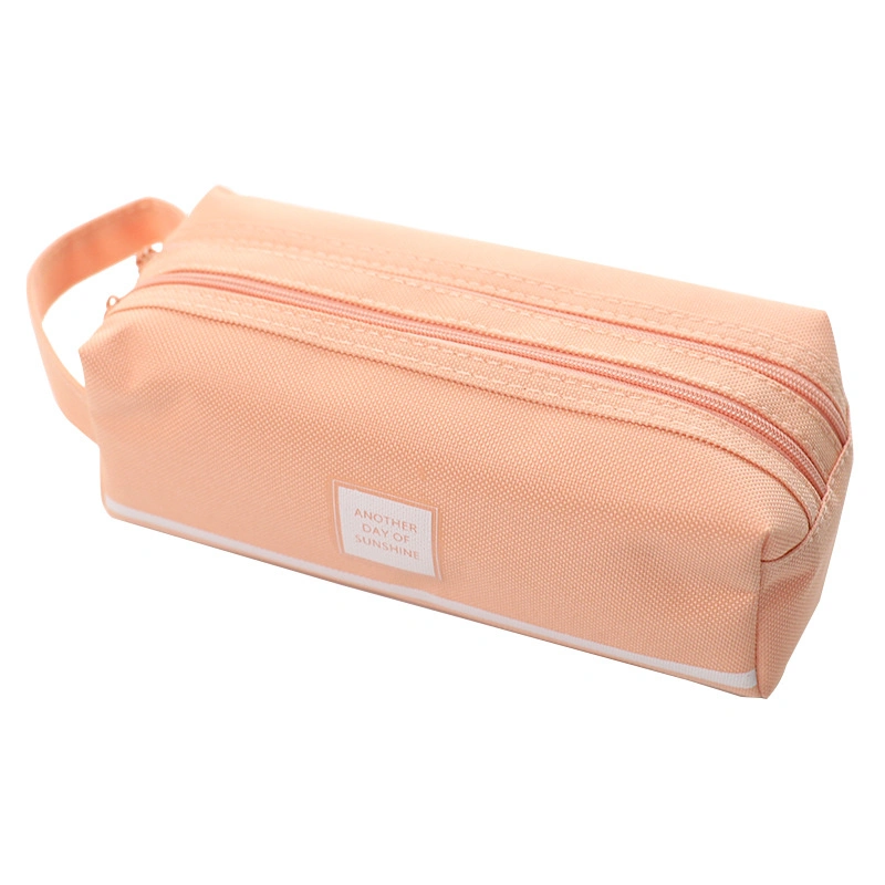 New Pen Bag Creative Large Capacity to Carry a Simple Multi-Functional Double-Layer Pencil Case