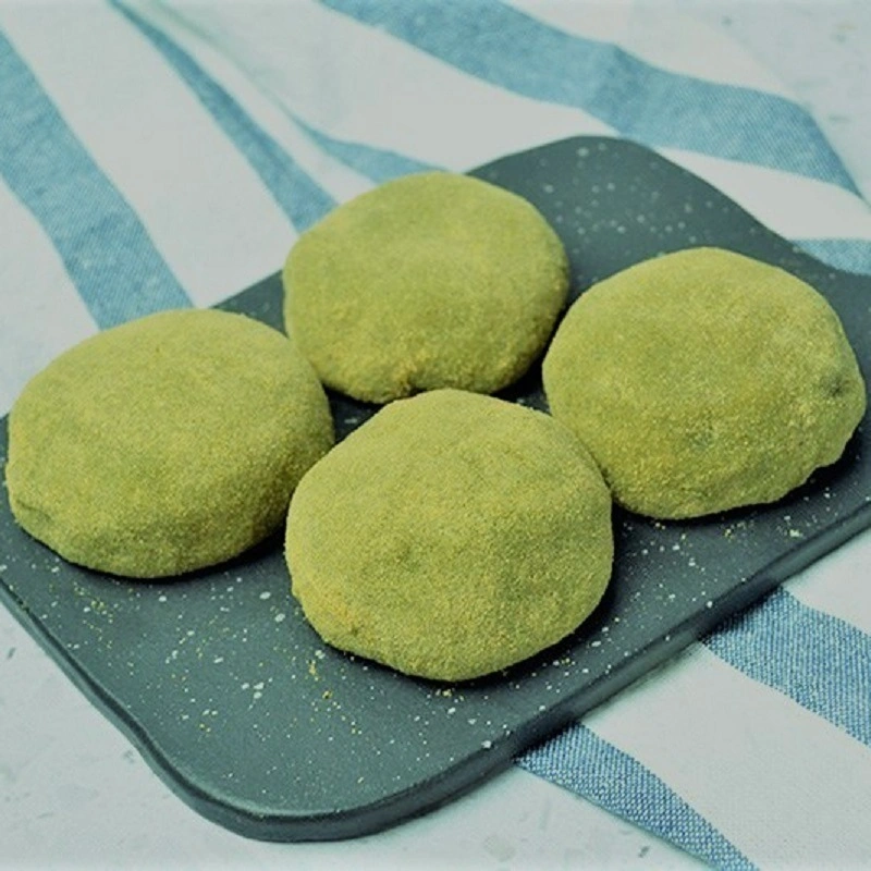 Matcha Daifuku Mochi Reiskuchen Mit Roten Bohnen, Halal Gefrorenes Dessert